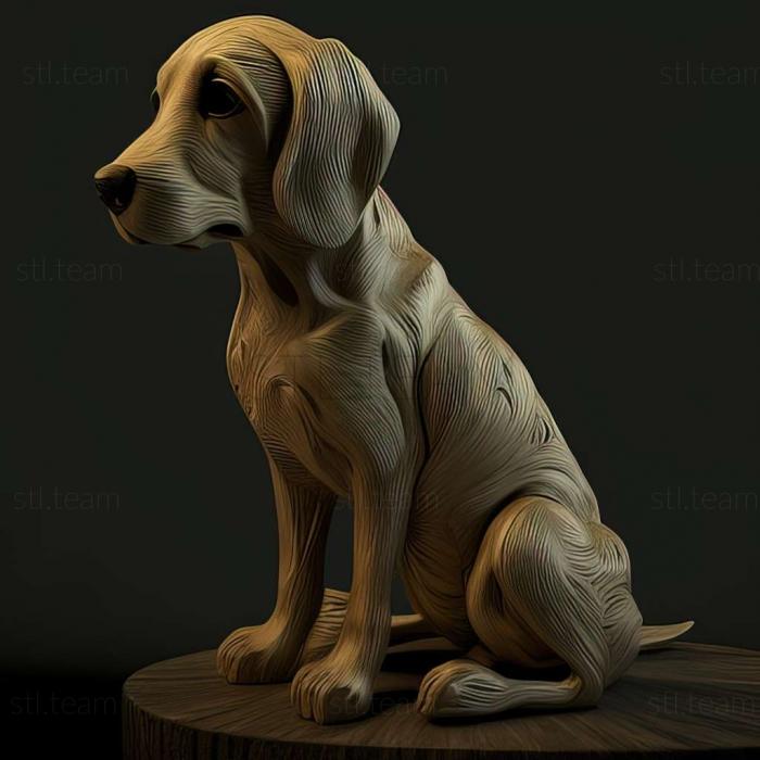 3D model Danish Swedish farm dog (STL)